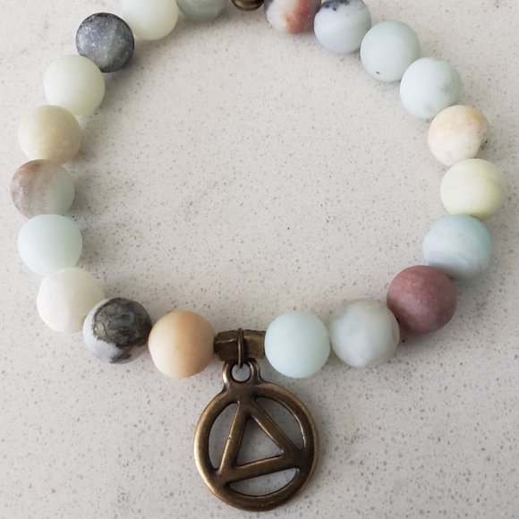 Black Gold Amazonite Recovery Stretch Bracelet - Picture 5 of 5